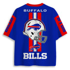 Buffalo Bills Helmet Graphic Back Print Graphic Jersey Shirts