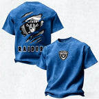 Las Vegas Raiders Printed Unisex 100% Pure Cotton Washed T-Shirt