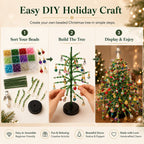 🎅 DIY Beaded Christmas Tree Kit – 🎄Create Your Own Sparkling Holiday Decoration