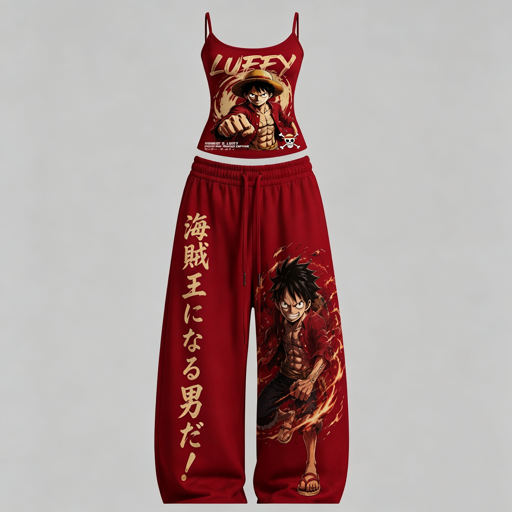 One Piece Top & Elasticated Trousers Two-Piece Set