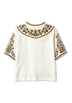 Boho Floral Border Hamilton Tiger-Cats V-Neck Blouse