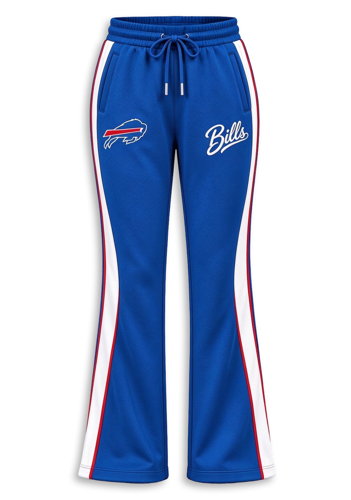 Women's Buffalo Bills Crewneck Sweatshirt & Flared Pants 2 Piece Set
