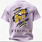 Minnesota Vikings Printed Unisex 100% Pure Cotton 100% pure cotton Washed T-Shirt