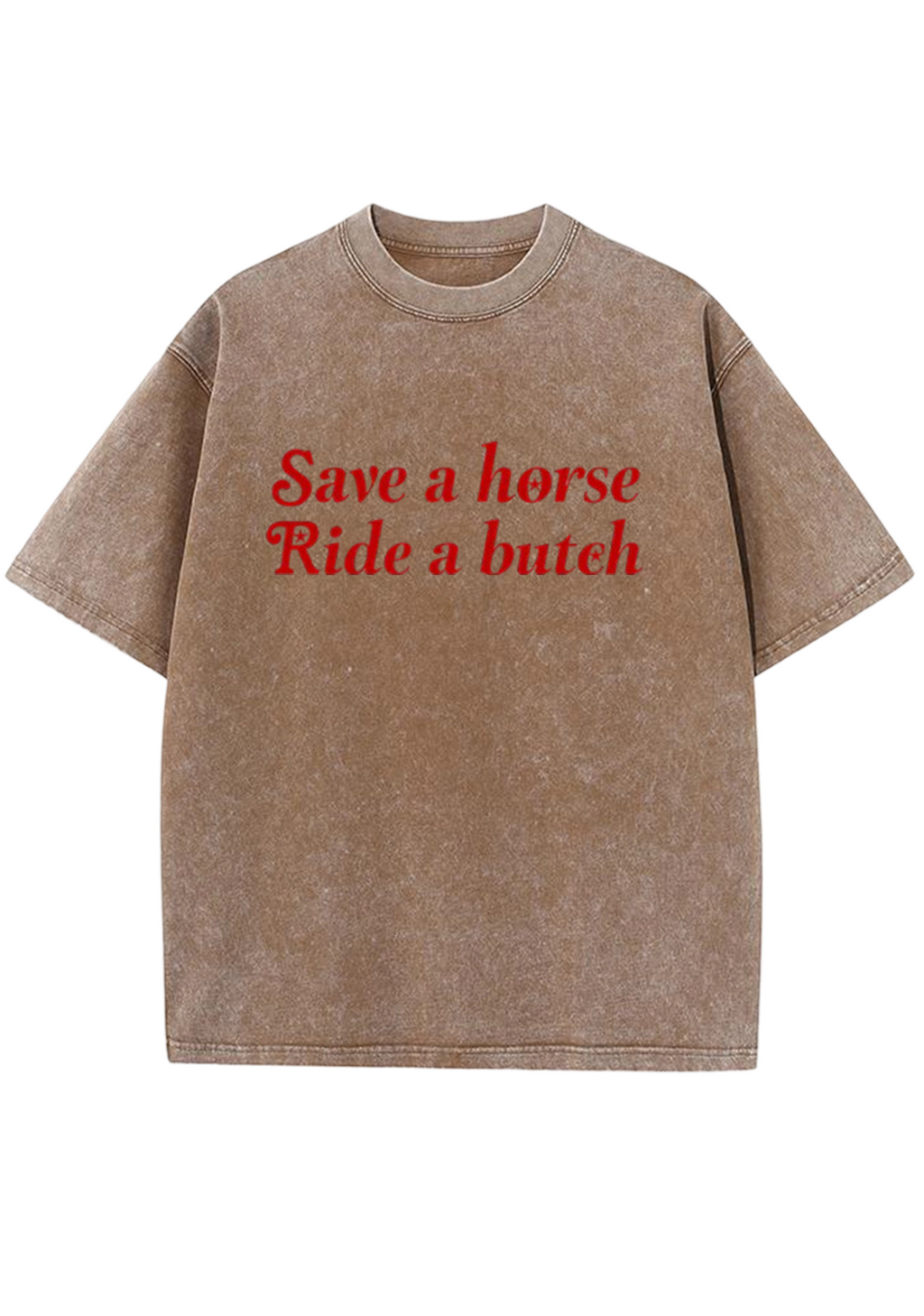 Save a Horse Ride a Bxxch Y2K Washed Tee