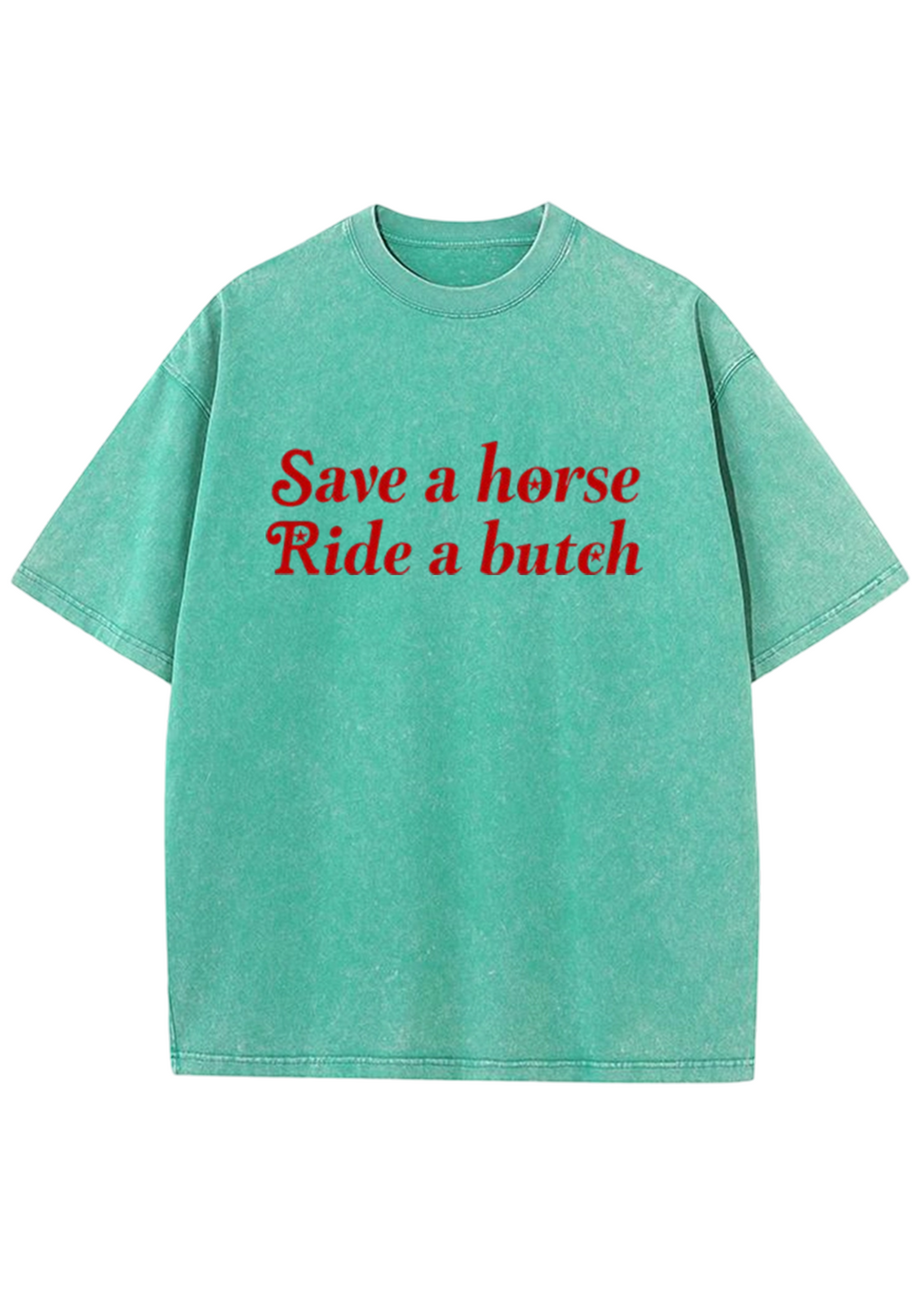 Save a Horse Ride a Bxxch Y2K Washed Tee
