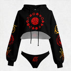 NARUTO Women's Hooded Thicken Suit Set