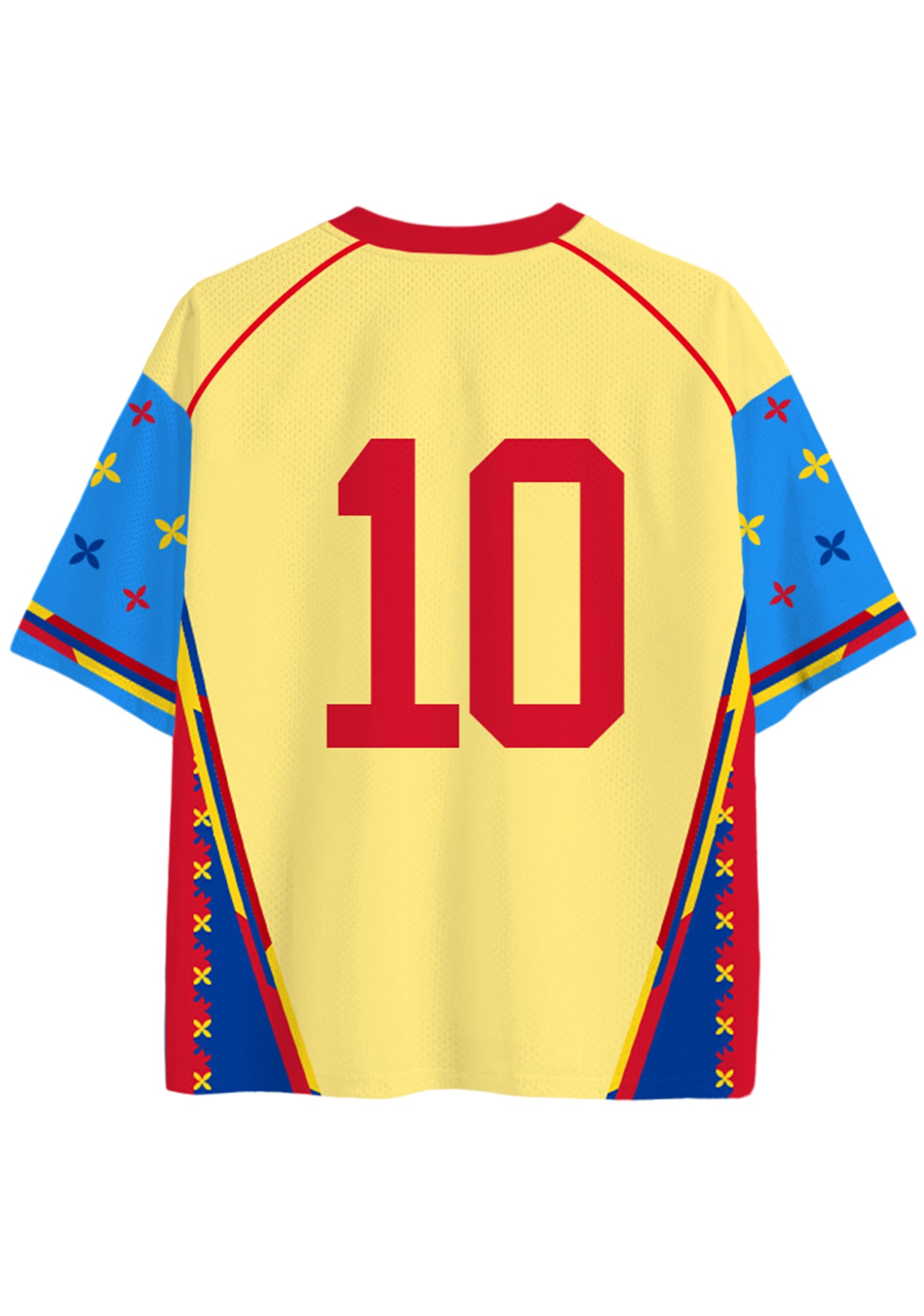 Colombia Floral Print Flag Mesh Jersey Shirts