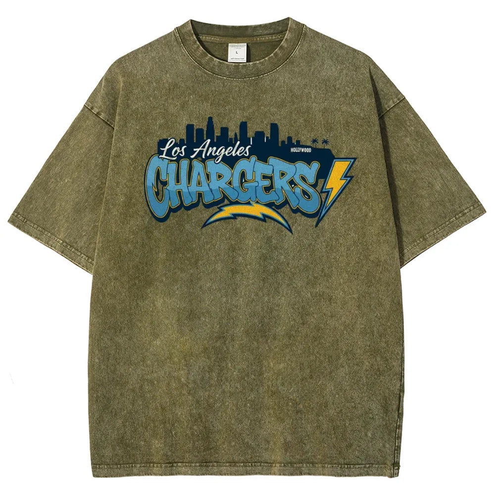 Los Angeles Chargers Unisex Vintage Washed T-shirt
