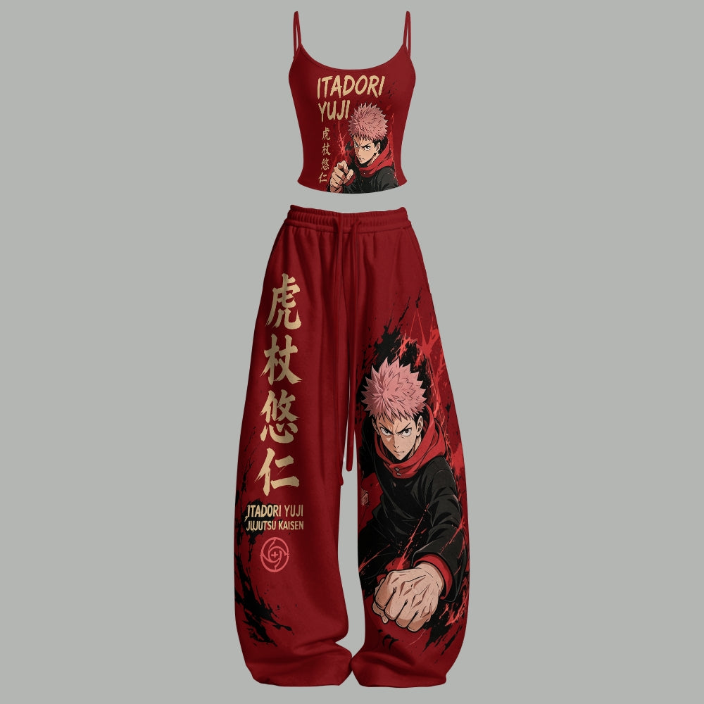Top & Elasticated Trousers Two-Piece Set 2605011671