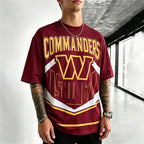 Washington Commanders Vintage Letter Printed T-Shirt