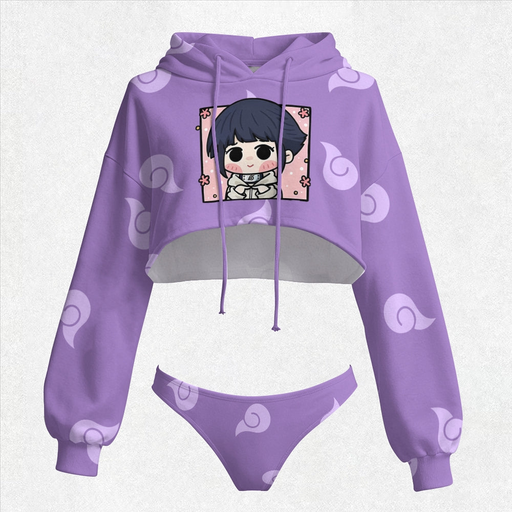 NARUTO Women's Hooded Thicken Suit Set