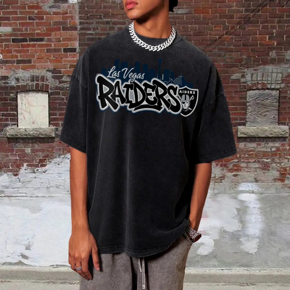 Las Vegas Raiders Unisex Vintage Washed T-shirts