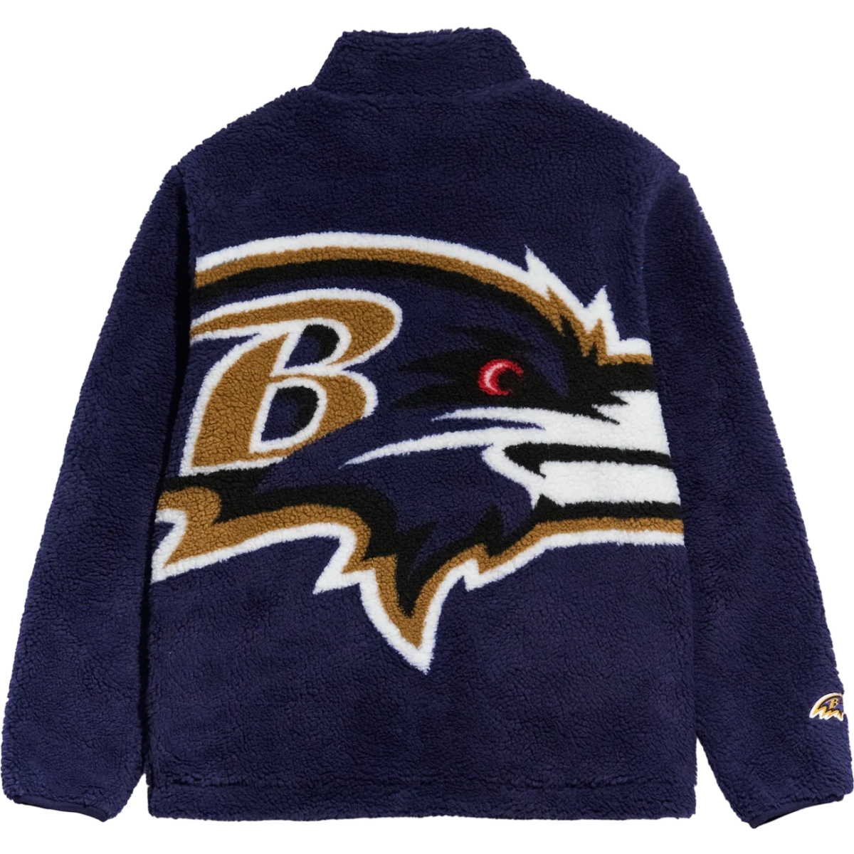 Baltimore Ravens Full Zip Sherpa Fleece Jacket