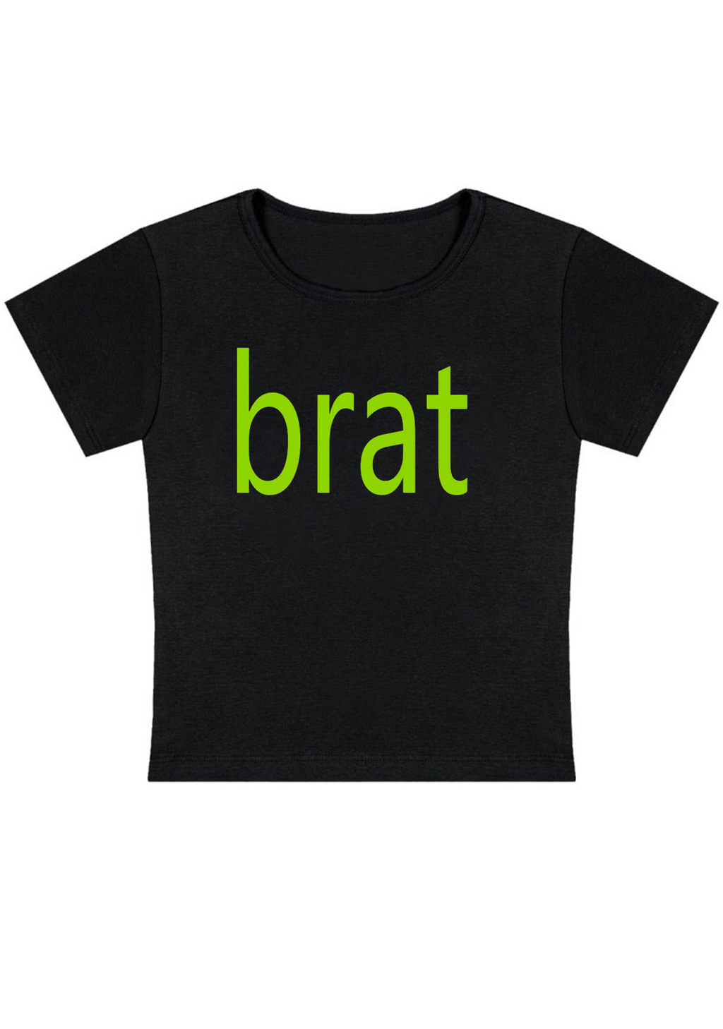 Green Brat Y2K Baby Tee