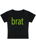 Green Brat Y2K Baby Tee