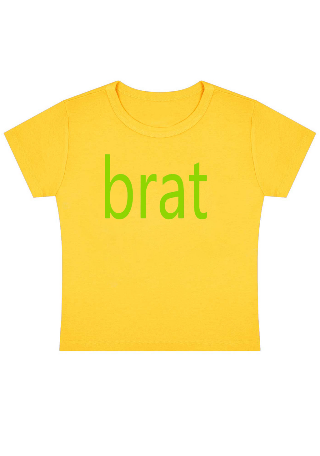 Green Brat Y2K Baby Tee