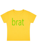 Green Brat Y2K Baby Tee