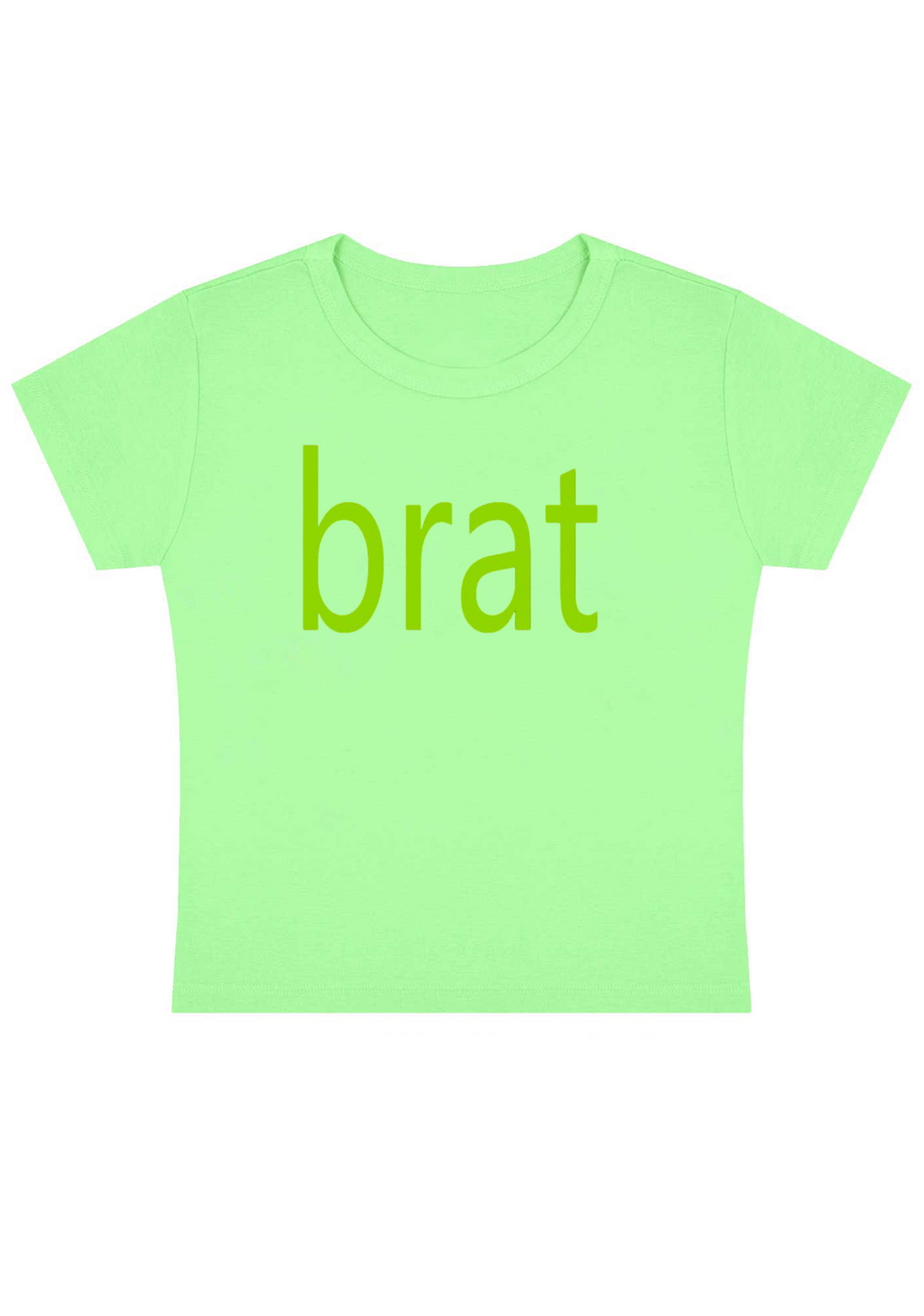 Green Brat Y2K Baby Tee