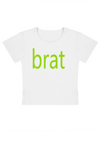 Green Brat Y2K Baby Tee