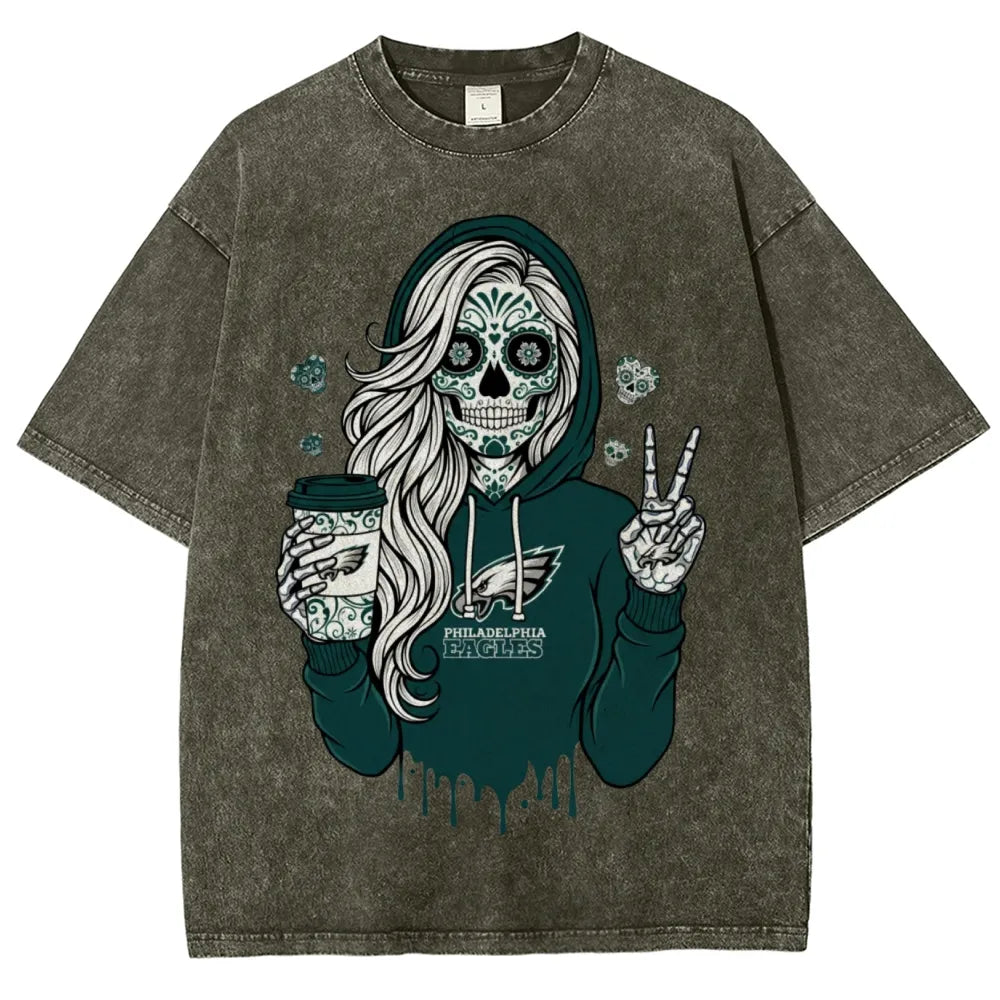Unisex Retro¡°Philadelphia Eagles¡± Washed T-Shirt