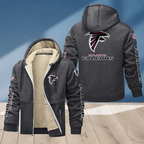 Atlanta Falcons Multicolor Thick Zip-Up Hoodie