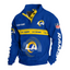 Los Angeles Rams Custom Button Mock Neck Sweatshirt