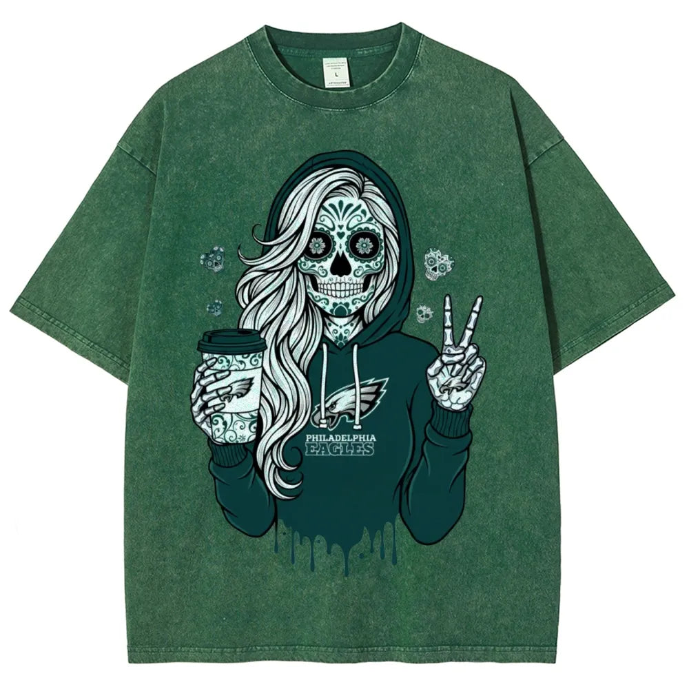 Unisex Retro¡°Philadelphia Eagles¡± Washed T-Shirt
