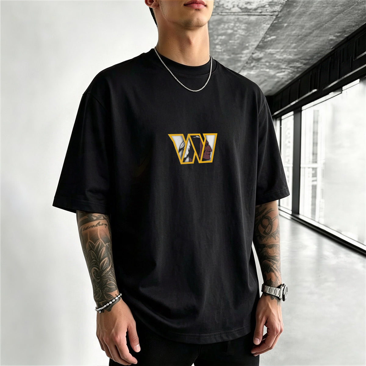 Washington Claw‑Scratch Printed T-Shirt