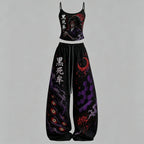 Demon Slayer Top & Elasticated Trousers Two-Piece Set