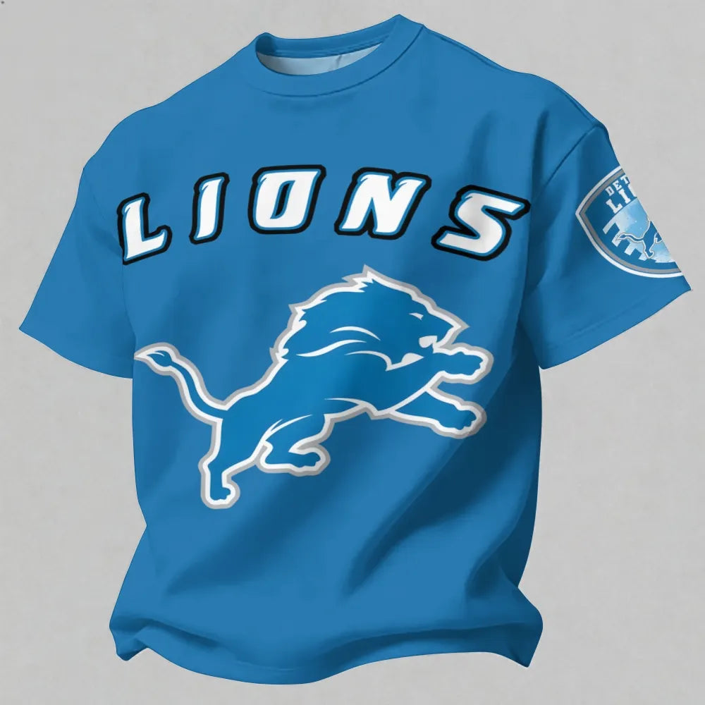 ¡°Detroit Lions¡± Printed Oversized Unisex T-shirt