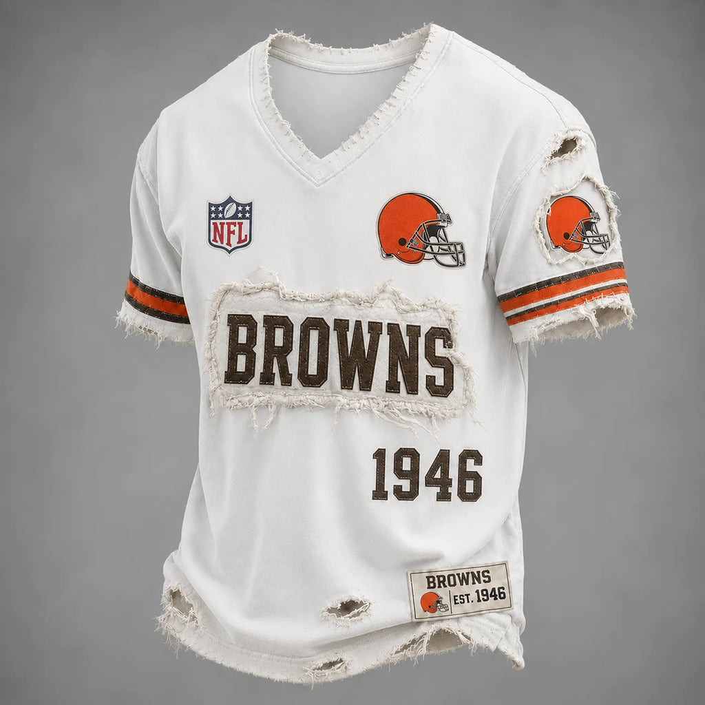CLE x NFL LUXURY V-Neck T-Shirt 3005 DatND DVT