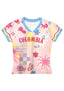 Tropical Abstract Print Colombia Baby Tee