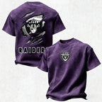 Las Vegas Raiders Printed Unisex 100% Pure Cotton Washed T-Shirt