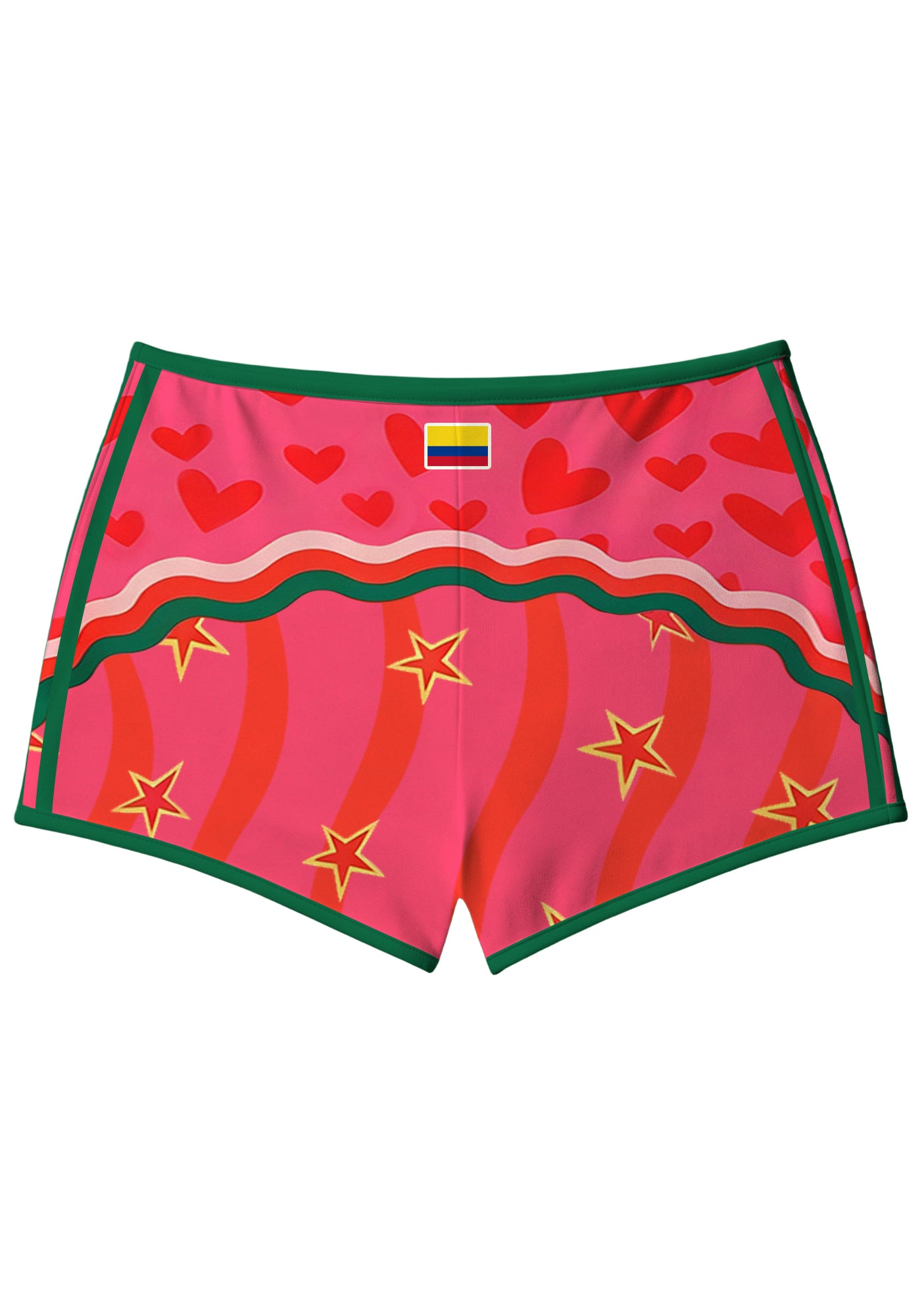 Pink Wave Star Colombia Game Day Booty Shorts Secondary image