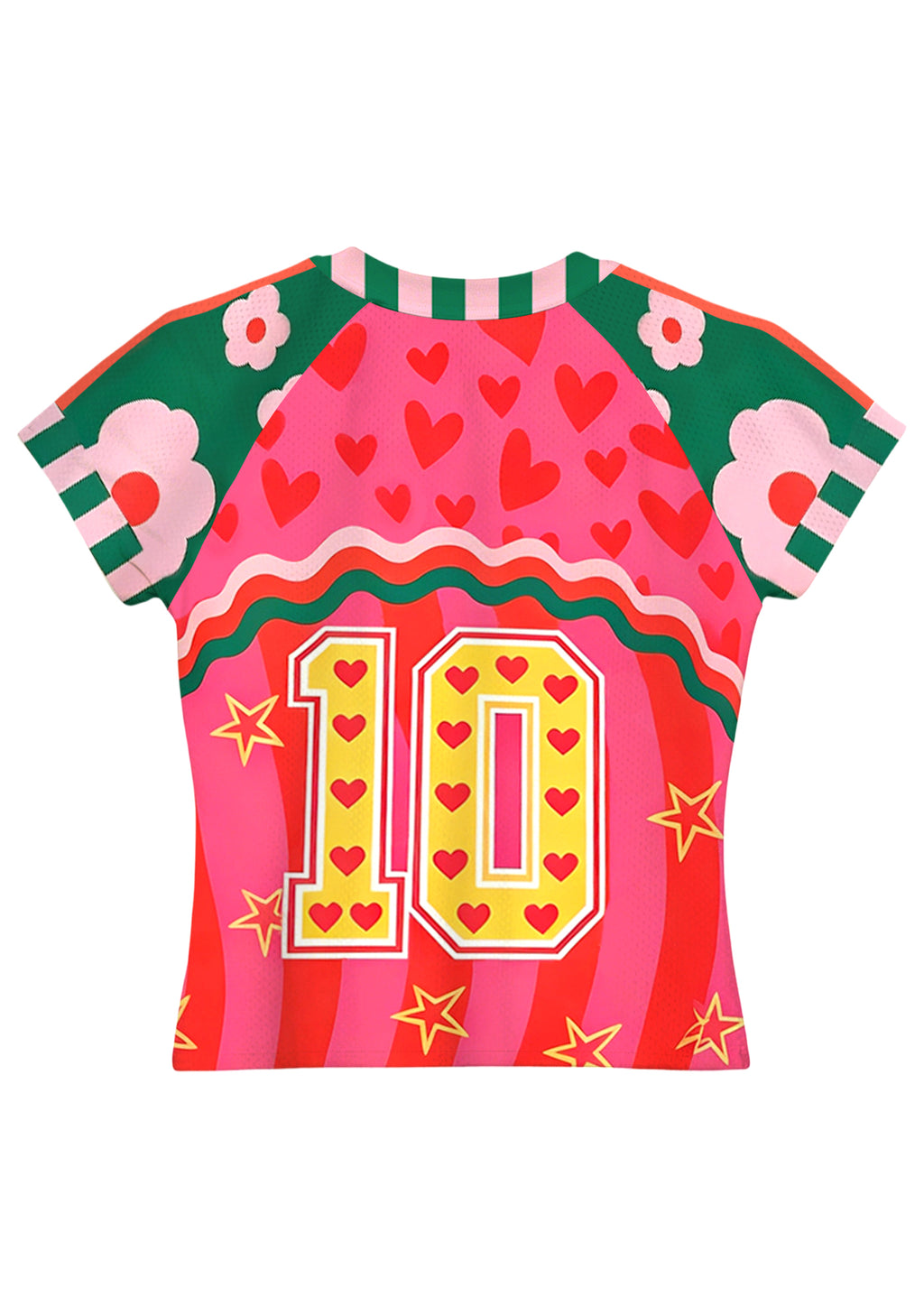 Pink Wave Star Colombia Game Day Baby Tee