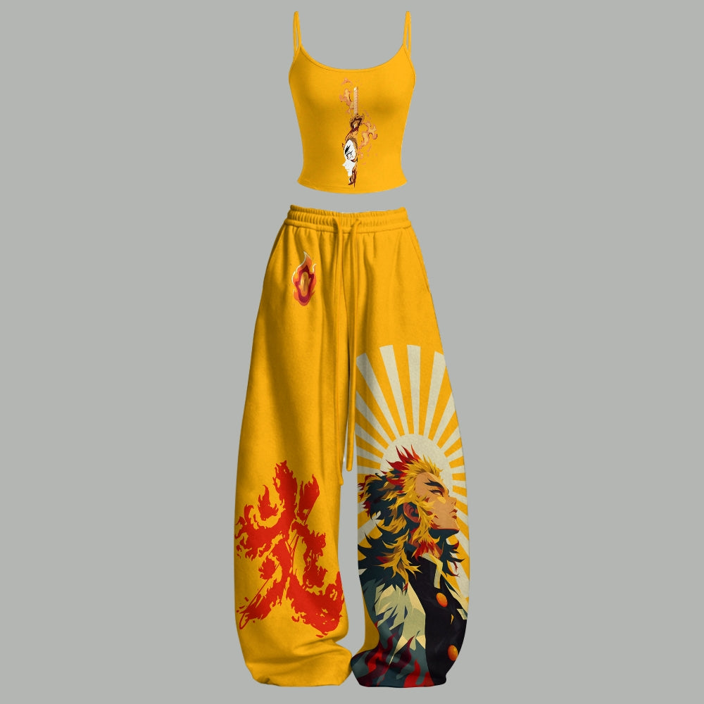 Demon Slayer Top & Elasticated Trousers Two-Piece Set Main image