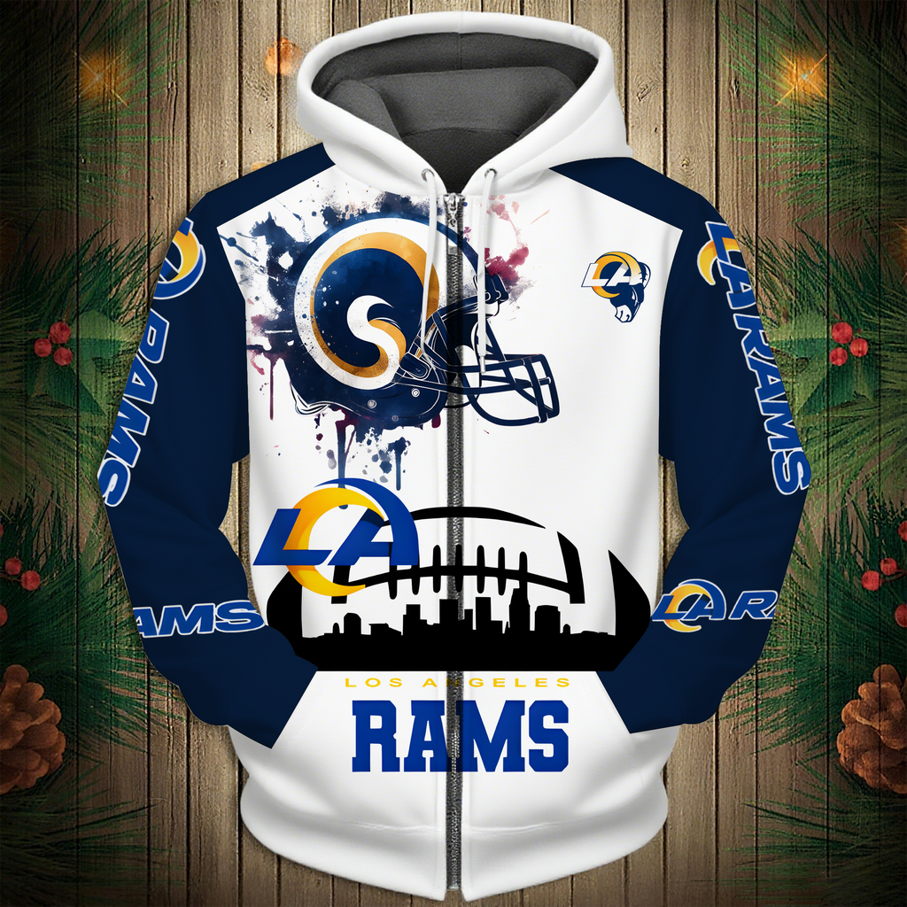 Los Angeles Rams 2026 New 3D Graphic Hoodie
