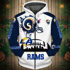 Los Angeles Rams 2026 New 3D Graphic Hoodie
