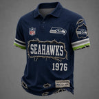 SEA x NFL LUXURY V-Neck T-Shirt 3005 DatND DVT