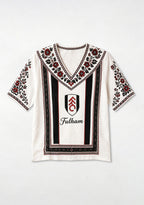 Boho Floral Border Fulham V-Neck Blouse
