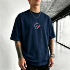Houston Texans Football Helmet Printed T-Shirt