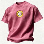 Pittsburgh Steelers Printed Unisex 100% Pure Cotton Washed T-Shirt