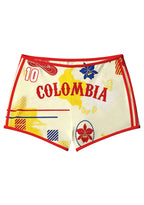 Retro Colombia Tropical Booty Shorts