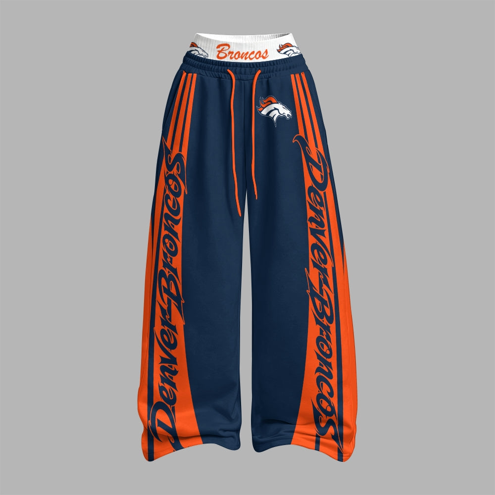 Denver Broncos Zip-up hooded jacket and elastic-waist pants set | NFL
