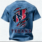 Houston Texans Printed Unisex 100% Pure Cotton Washed T-Shirt