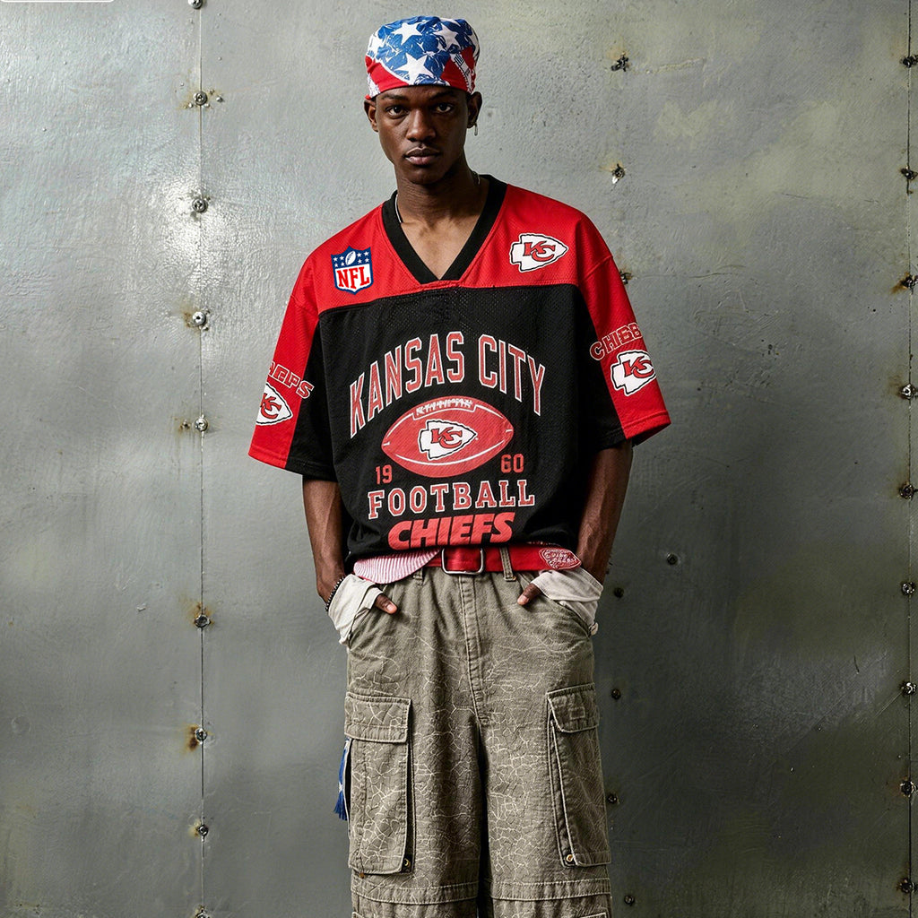 Kansas City Chiefs Football Helmet Jersey Shirts