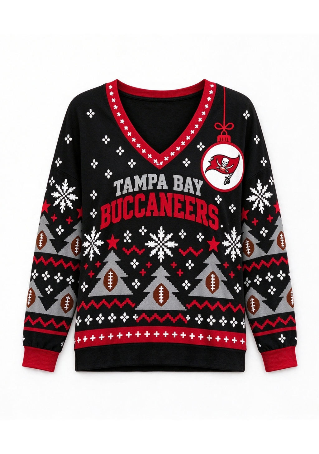 Women’s Tampa Bay Buccaneers Ugly NFL Christmas Sweatshirt