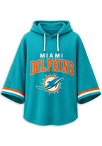 Women’s Miami Dolphins 3/4 Dolman Sleeve Hoodie
