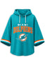 Women’s Miami Dolphins 3/4 Dolman Sleeve Hoodie
