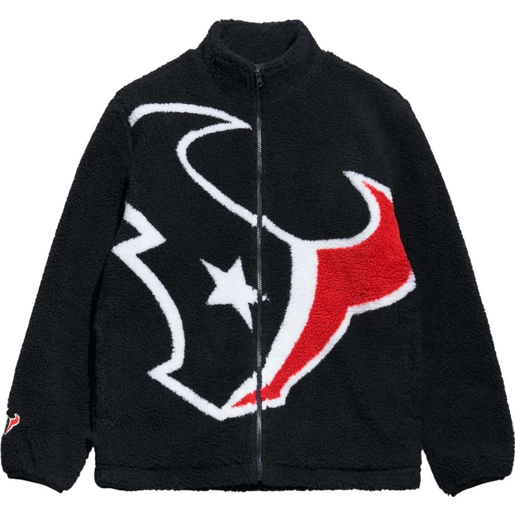 Houston Texans Full Zip NFL Sherpa Fleece Jacket